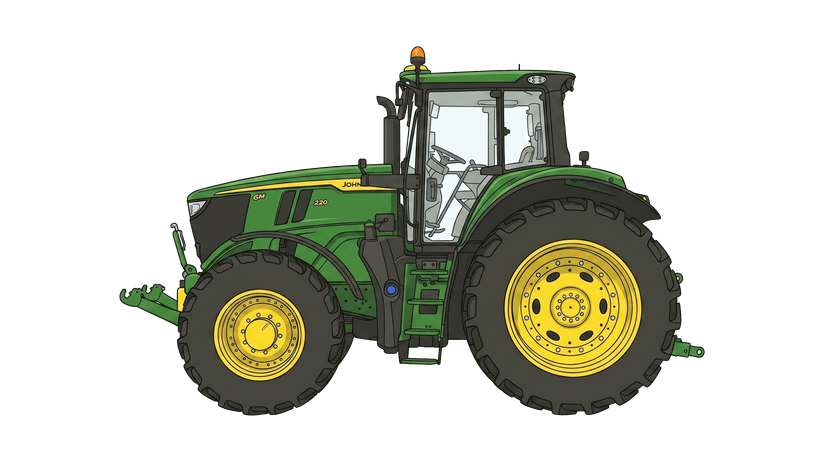 John Deere 6M 220 tractor