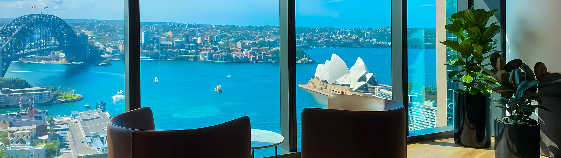 View over Sydney Harbour from the Machinery Quotes office